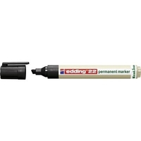 MARQUEUR INDÉLÉBILE ECOLINE EDDING 4-22001 LARGEUR DE TRAIT 1 - 5 MM FORME DE PANNE FORME RONDE NOIR 1 PC(S)