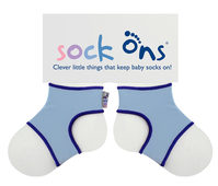 SOCK ONS SOCKS - 6-12 MONTHS, BABY BLUE (1 PAIR)