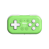 8BITDO MICRO BLUETOOTH GAMEPAD POCKET-SIZED MINI CONTROLLER FOR SWITCH, ANDROID, AND RASPBERRY PI, SUPPORT KEYBOARD MODE (GREEN)