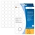 HERMA 2250 ÉTIQUETTES UNIVERSELLES SUPPORT PERFORÉ DIAMÈTRE 19 MM 1280 PIÈCES BLANC
