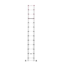 Hailo 7113-132 Escalera telescópica de aluminio FlexLine 380 de 13 peldaños