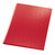 Klemmbrettmappe, Pappkern mit Glanzfolienkaschierung, Klemme kurze Seite, rot