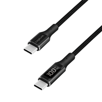 LogiLink CU0181 câble USB 1 m USB 2.0 USB C Noir