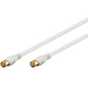 Goobay BQF 0350-G 3.5m cable coaxial 3,5 m F Blanco