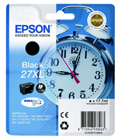 Epson Alarm clock 27XL DURABrite Ultra nabój z tuszem 1 szt. Oryginalny Wysoka (XL) wydajność Czarny
