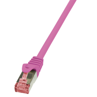 LogiLink 0.5m Cat.6 S/FTP câble de réseau Rose 0,5 m Cat6 S/FTP (S-STP)