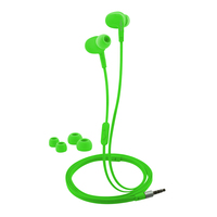 LogiLink HS0044 auricular y casco Auriculares Alámbrico Dentro de oído Llamadas/Música Verde