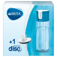 Brita Fill&Go Bottle Filtr Blue Botella con filtro de agua 0,6 L Azul, Transparente