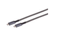 S-Conn 14-75004 USB-kabel 1 m USB 3.2 Gen 2 (3.1 Gen 2) USB C Zwart, Wit