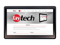 faytech FT156TMBCAP beeldkrant 39,6 cm (15.6") LCD 250 cd/m² Zwart Touchscreen