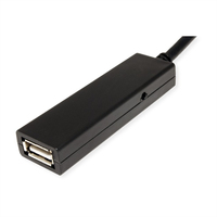 VALUE 12.99.1114 USB Kabel 20 m USB 2.0 USB A USB C Schwarz