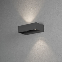 Konstsmide 7858-370 Wandbeleuchtung Anthrazit, Grau Für die Nutzung im Außenbereich geeignet
