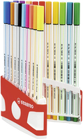 STABILO Pen 68 brush viltstift Meerkleurig 20 stuk(s)