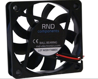 Distrelec RND 460-00011 computer cooling system Universal Fan Black