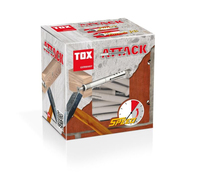 TOX Attack 100 pieza(s) Juego de enchufes de pared y tornillos 60 mm