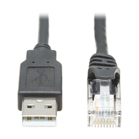 Tripp Lite U009-010-RJ45-X zmieniacz płci / kabli RJ-45 USB 2.0 Type-A Czarny