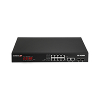 Edimax GS-5210PL łącza sieciowe Zarządzany Gigabit Ethernet (10/100/1000) Czarny