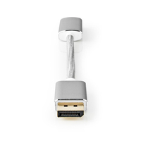 Nedis CCTB37150AL02 adaptador de cable de vídeo 0,2 m DisplayPort HDMI Plata
