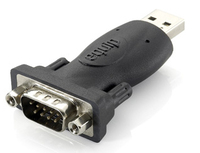 Equip 133382 zmieniacz płci / kabli USB A RS-232 Czarny