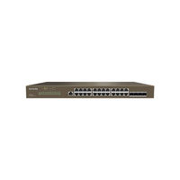 Tenda TEG3328F hálózati kapcsoló Vezérelt L2 Gigabit Ethernet (10/100/1000) 1U Barna