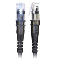 PatchSee TP-6A-F/2-10PACK Netzwerkkabel Schwarz 0,6 m Cat6a F/UTP (FTP)