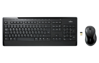 Fujitsu LX901 Tastatur Maus enthalten RF Wireless QWERTZ Deutsch Schwarz