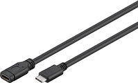 Microconnect USB3.1CC1EX USB-kabel 1 m USB 3.2 Gen 1 (3.1 Gen 1) USB C Zwart
