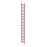 MUNK 64014 Leiter Einzelne Leiter Rot