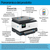 HP OfficeJet Pro Stampante multifunzione HP 9122e, Colore, Stampante per Piccole e medie imprese, Stampa, copia, scansione, fax, HP+; idonea a HP Instant Ink; stampa da smartpho...