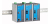 Moxa PTC-101-M-ST-LV convertitore multimediale di rete 100 Mbit/s 1300 nm Modalità multipla Blu, Grigio