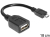 DeLOCK USB micro-B - USB 2.0-A, 0.18m USB Kabel 0,18 m Micro-USB B USB A Schwarz
