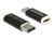 DeLOCK 65678 csatlakozó átlakító USB 2.0-C USB 2.0 Micro-B Fekete, Fehér