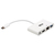 Tripp Lite U444-06N-H4GU-C USB-C Multiport Adapter - 4K HDMI, USB 3.x (5Gbps) Hub Port, GbE, 60W PD Charging, HDCP, White