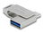 DeLOCK 54008 USB flash drive 256 GB USB Type-A / USB Type-C 3.2 Gen 1 (3.1 Gen 1) Grijs