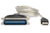 Digitus DC USB-PM1 parallelle kabel Blauw, Transparant 1,8 m