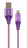 Cablexpert CC-USB2B-AMMBM-2M-PW USB cable USB 2.0 USB A Micro-USB B Purple, White