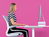 Leitz 65040023 Flachbildschirm-Tischhalterung 68,6 cm (27") Pink, Weiß Tisch/Bank
