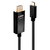 Lindy 43291 video kabel adapter 1 m USB Type-C HDMI Type A (Standaard) Zwart