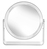Kleine Wolke Clear Mirror Make-up-Spiegel Freistehend Rund Transparent