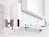 TESA DELUXXE Distributeur de savon 0,23 L Chrome, Blanc