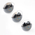 TooQ Snail Auriculares Inalámbricos + Micrófono Bluetooth con Estuche de Carga, Gris/Negros