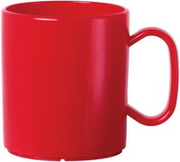WACA Henkelbecher FUN aus Polypropylen, in rot. Kapazität: 0,32 l. Durchmesser: