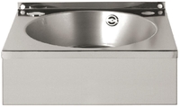 Basix Handwaschbecken - Maße: 333(L) x 384(B) x 138(H)mm - Material: Edelstahl