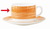 Kaffeeobertasse 0,19 l aus Opalglas Form BRUSH - Orange von Arcoroc