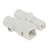 Wieland Stecker ST16 Leuchtensteckverbinder, Mini-Steckverbinder, Kontakte: 2, Kabelmontage, 25A, Weiß, 0,5 →