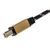 Roline USB-Kabel, USBA / USB B, 3m USB 2.0 Schwarz/Gold