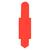 ELBA Stecksignal aus PVC, zum Einstecken in Schlitzstanzungen von Pendelregistraturen und Einstellmappen, rot