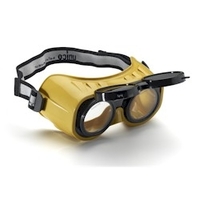 Schweisserbrille Flippo II, klare PC-Scheiben und grüne Schweissergläser