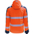 Vizwell Winter-Softshelljacke VW268, Gr. L, Orange/Marine, DIN EN ISO 20471 Kl.3