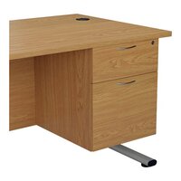 Jemini 655 Fixed Pedestal 2 Drawer Nova Oak KF74415